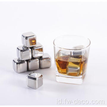 304 Ice Stainless Steel Ice Cubes Set (6pcs)